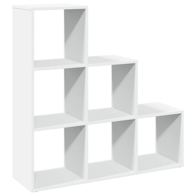 Huoneenjakaja 3 tasoa valkoinen 99x29x99 cm tekninen puu
