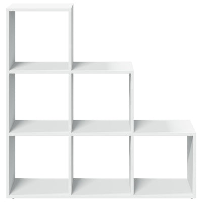 Huoneenjakaja 3 tasoa valkoinen 99x29x99 cm tekninen puu
