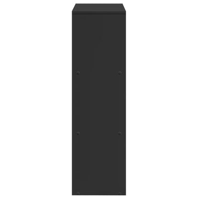 Huoneenjakaja 3 tasoa musta 99x29x99 cm tekninen puu