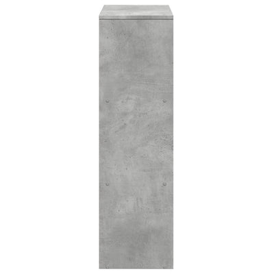 Huoneenjakaja 3 tasoa betoninharmaa 99x29x99 cm tekninen puu