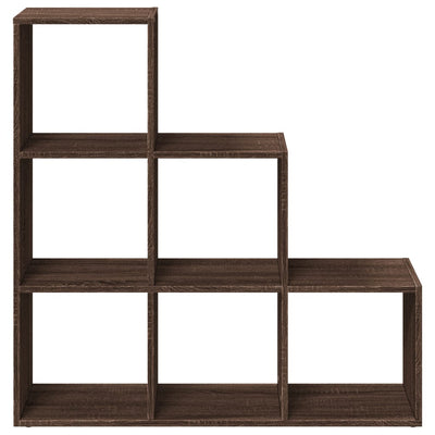 Huoneenjakaja 3 tasoa ruskea tammi 99x29x99 cm tekninen puu