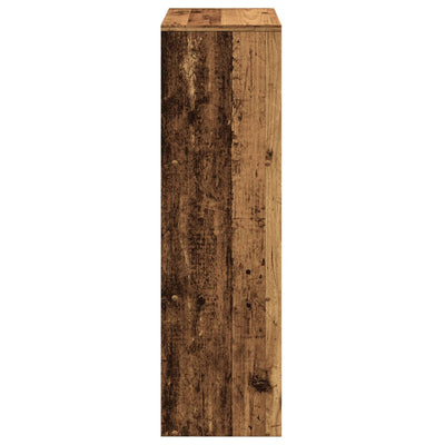 Huoneenjakaja 3 tasoa vanha puu 99x29x99 cm tekninen puu