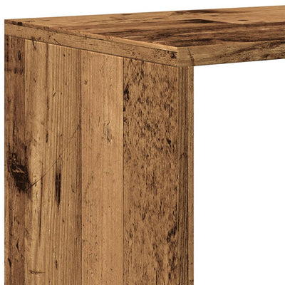 Huoneenjakaja 3 tasoa vanha puu 99x29x99 cm tekninen puu