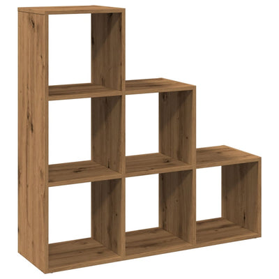 Huoneenjakaja 3 tasoa artesaani tammi 99x29x99 cm tekninen puu
