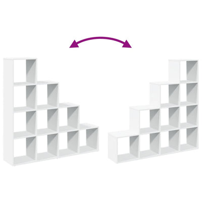 Valkoinen huoneenjakaja Leuntina 131,5x29x131,5cm (puinen)