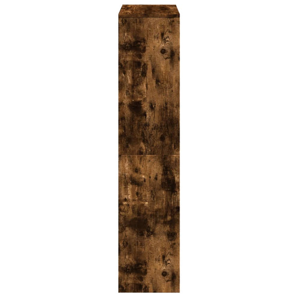Huoneenjakaja 4 tasoa savutammi 131,5x29x131,5 cm tekninen puu
