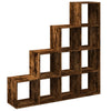 Huoneenjakaja 4 tasoa savutammi 131,5x29x131,5 cm tekninen puu