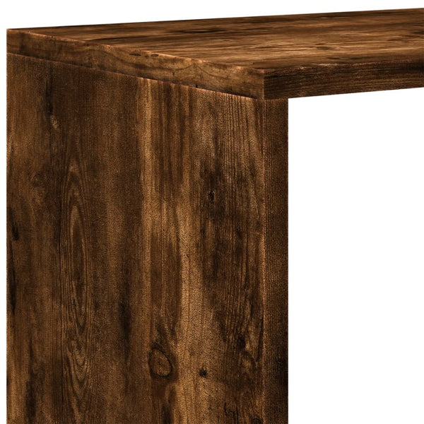 Huoneenjakaja 4 tasoa savutammi 131,5x29x131,5 cm tekninen puu