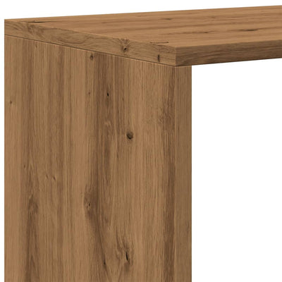 Huoneenjakaja 4 tasoa savutammi 131,5x29x131,5 cm tekninen puu