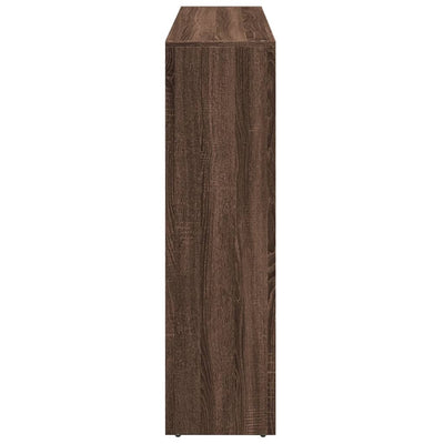 Huoneenjakaja 4 tasoa ruskea 137,5x29x103,5 cm tekninen puu