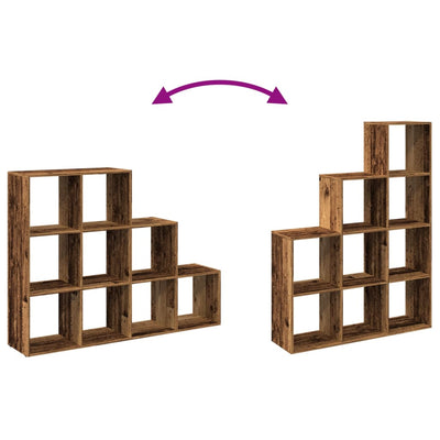 Huoneenjakaja Leuntina 137,5x29x103,5cm (4 tasoa vanha puu puinen)