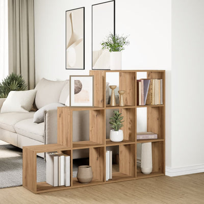 Huoneenjakaja 4 tasoa savutammi 137,5x29x103,5 cm tekninen puu