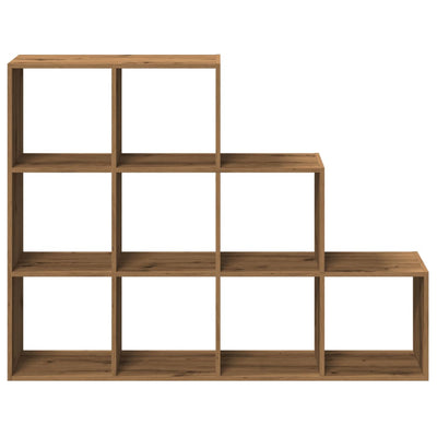 Huoneenjakaja 4 tasoa savutammi 137,5x29x103,5 cm tekninen puu
