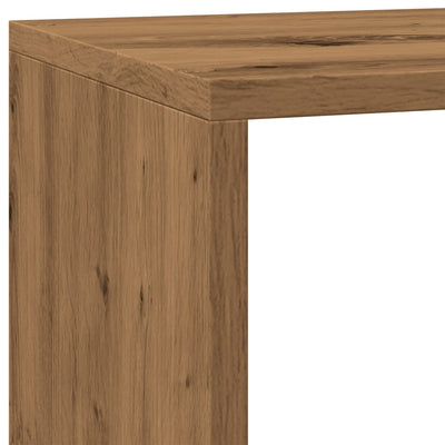 Huoneenjakaja 4 tasoa savutammi 137,5x29x103,5 cm tekninen puu