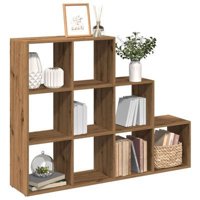 Huoneenjakaja 4 tasoa savutammi 137,5x29x103,5 cm tekninen puu