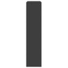 Musta huoneenjakaja Imelda 123x29x123cm (puinen)