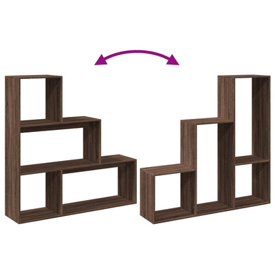 Ruskea tammi huoneenjakaja Imelda 123x29x123cm (puinen)