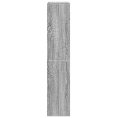 Huoneenjakaja 4 tasoa harmaa 143,5x29x143,5 cm tekninen puu