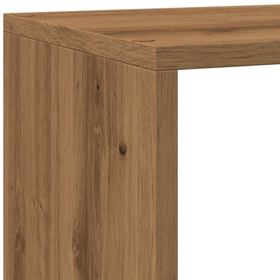Huoneenjakaja 4 tasoa savutammi 143,5x29x143,5 cm tekninen puu
