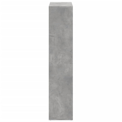 Huoneenjakaja/kirjahylly harmaa 69,5x29x137,5 cm tekninen puu