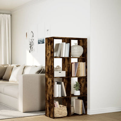Huoneenjakaja/kirjahylly savutammi 69,5x29x137,5cm tekninen puu