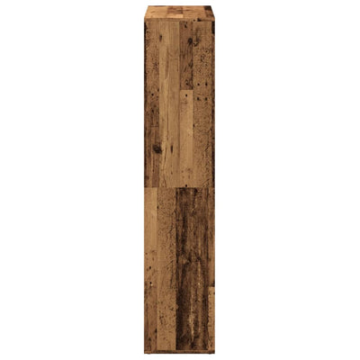 Huoneenjakaja/kirjahylly vanha puu 69,5x29x137,5cm tekninen puu