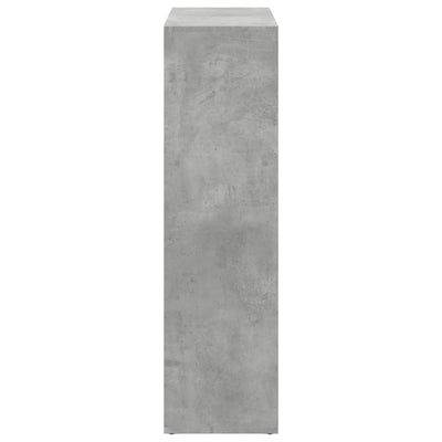 Harmaa huoneenjakaja/kirjahylly Norhan 102x29x103,5cm (puinen)