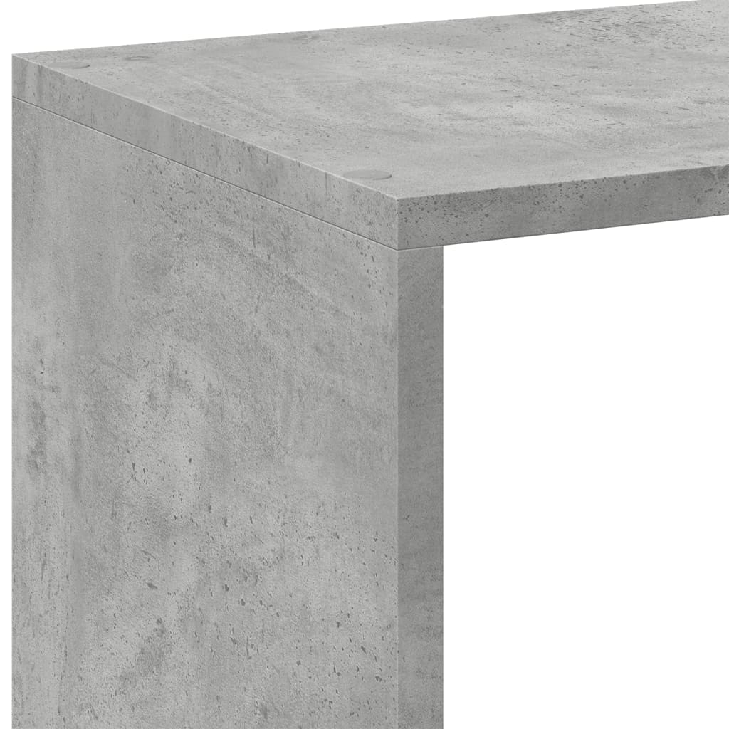 Harmaa kirjahylly/huoneenjakaja Norhan 102x29x103,5cm (puinen)