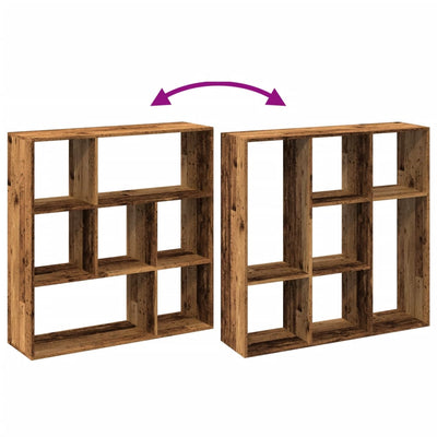 Huoneenjakaja/kirjahylly Norhan 102x29x103,5cm (vanha puu, puinen)