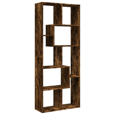 Huoneenjakaja/kirjahylly savutammi 67x25x161,5 cm tekninen puu