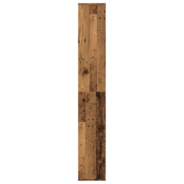 Huoneenjakaja/kirjahylly vanha puu 67x25x161,5 cm tekninen puu