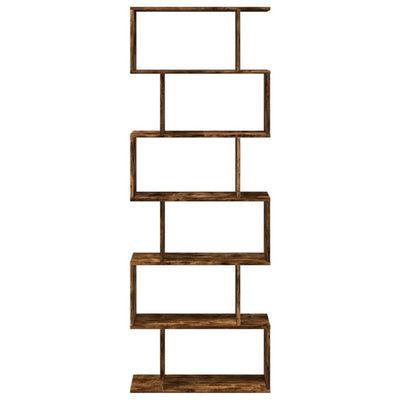 Huoneenjakaja 6 tasoa savutammi 70x24x193 cm tekninen puu