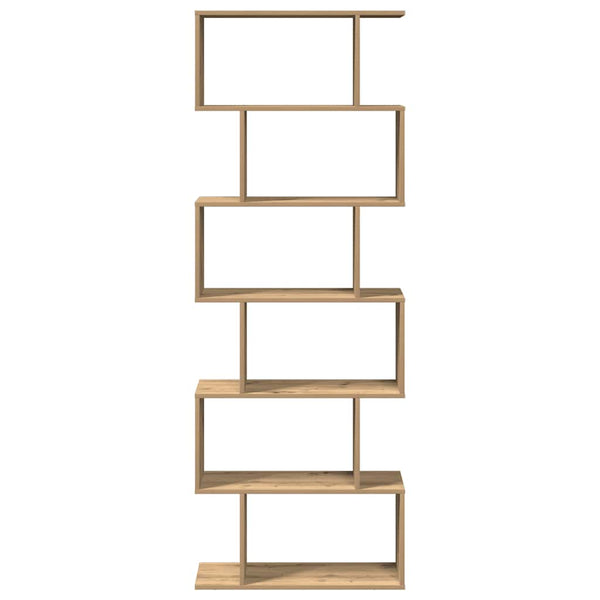 Huoneenjakaja 6 tasoa artesaani tammi 70x24x193 cm tekninen puu