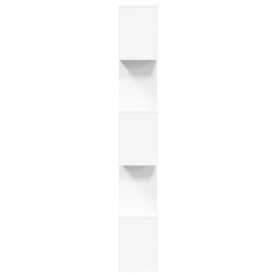 Huoneenjakaja 5 tasoa valkoinen 70x24x161 cm tekninen puu