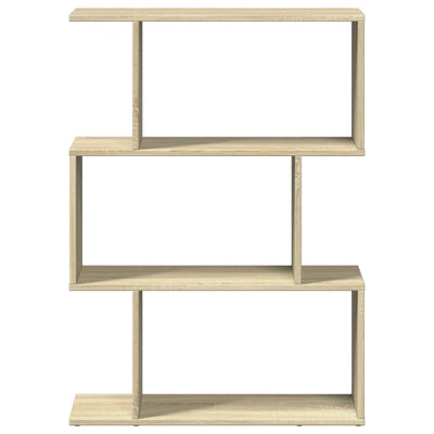 Huoneenjakaja 3 tasoa Sonoma-tammi 70x24x97 cm tekninen puu