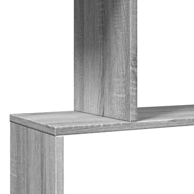 Harmaa sonoma huoneenjakaja 3 tasoa Gogirnoiu 70x24x97cm (puinen)