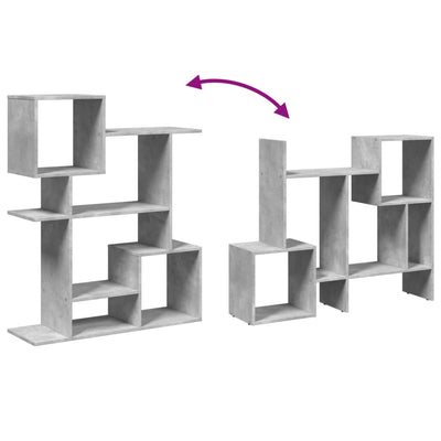 Betoninharm. huoneenjakaja/kirjahylly Adelhaida 92x29x112cm (puinen)