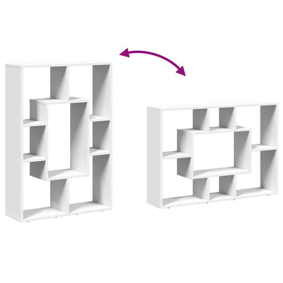 Valkoinen kirjahylly Sapuvet 63x20x90cm (puinen)