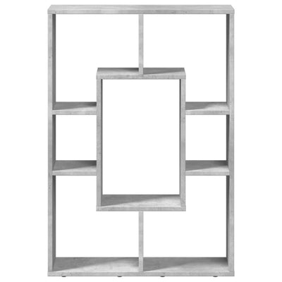 Kirjahylly betoninharmaa 63x20x90 cm tekninen puu