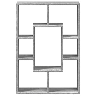 Harmaa kirjahylly Sapuvet 63x20x90cm (puinen)