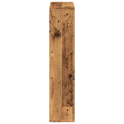 Kirjahylly vanha puu 63x20x90 cm tekninen puu