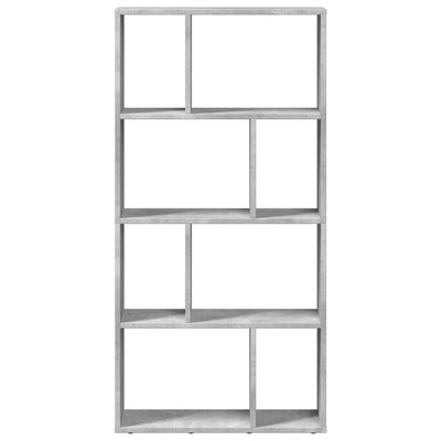 Kirjahylly betoninharmaa 60x20x120 cm tekninen puu