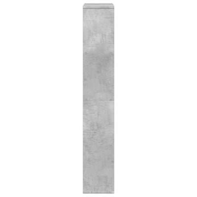 Kirjahylly betoninharmaa 60x20x120 cm tekninen puu