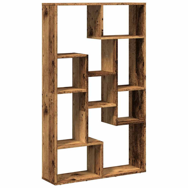 Kirjahylly vanha puu 72x20x120,5 cm tekninen puu