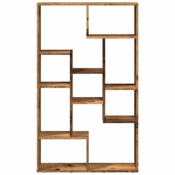 Kirjahylly vanha puu 72x20x120,5 cm tekninen puu