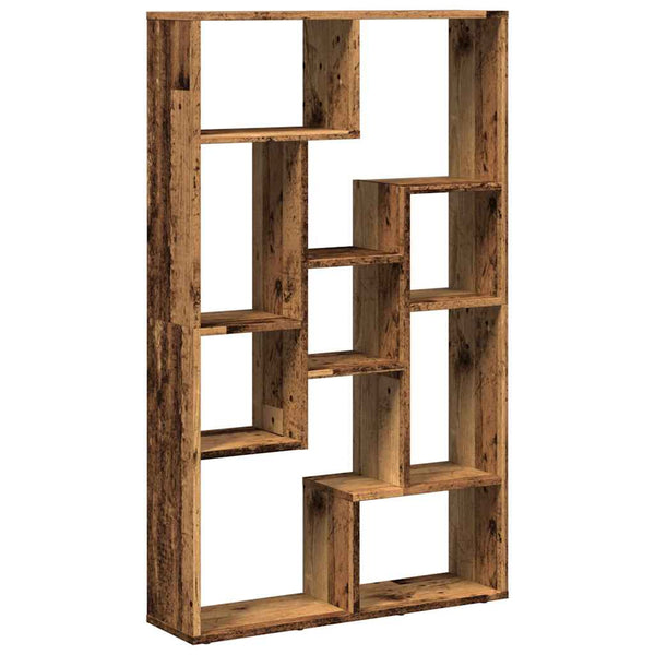 Kirjahylly vanha puu 72x20x120,5 cm tekninen puu