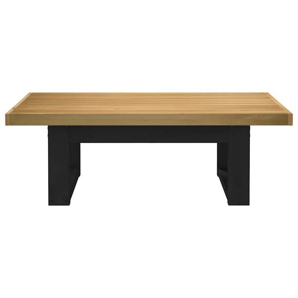 Sohvapöytä NOAIN U-muotoiset jalat 120x60x40 cm massiivipuu mänty