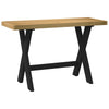 Työpöytä NOAIN X-muotoiset jalat 120x50x75 cm massiivipuu mänty