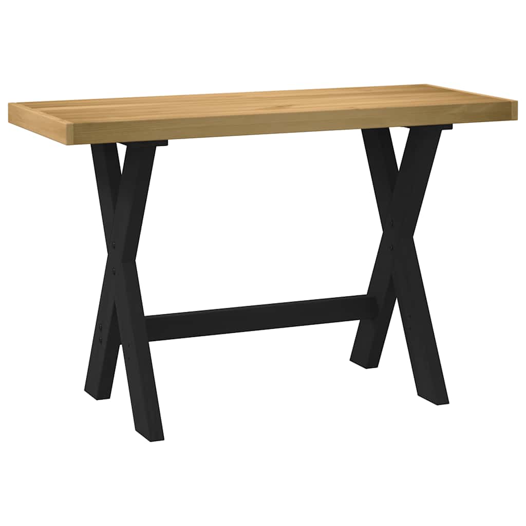 Työpöytä noain x-muotoiset jalat Edu 120x50x75cm (massiivipuu mänty)