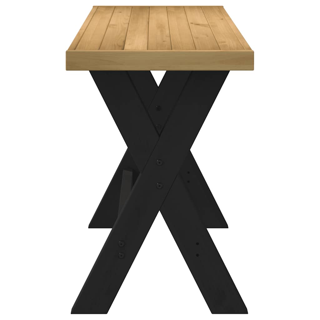 Työpöytä noain x-muotoiset jalat Edu 120x50x75cm (massiivipuu mänty)